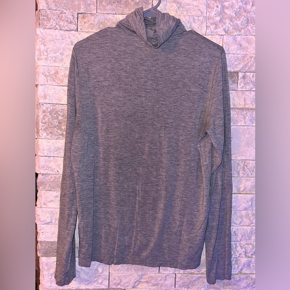 Ralph Lauren T-Shirt Womens XL Gray Pony Logo Turtleneck Long Sleeve - Picture 4 of 10